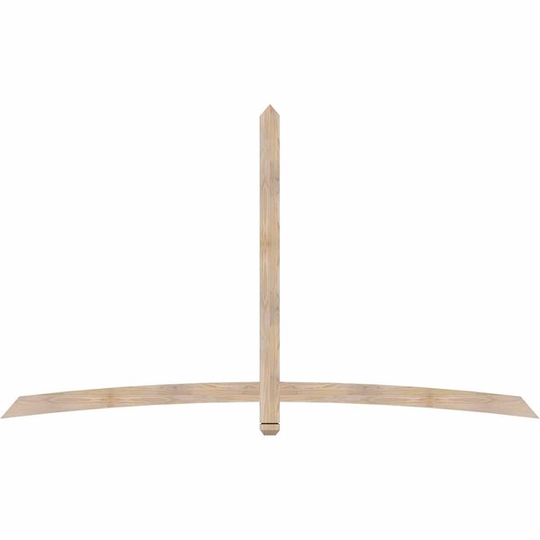 Ekena Millwork Bellingham Smooth Timber Gable Bracket, Douglas Fir, 96"W x 56"H x 1 1/2"D x 3 1/2"F, 14/12 Pitch GBW096X56X0204BEL00SDF - main